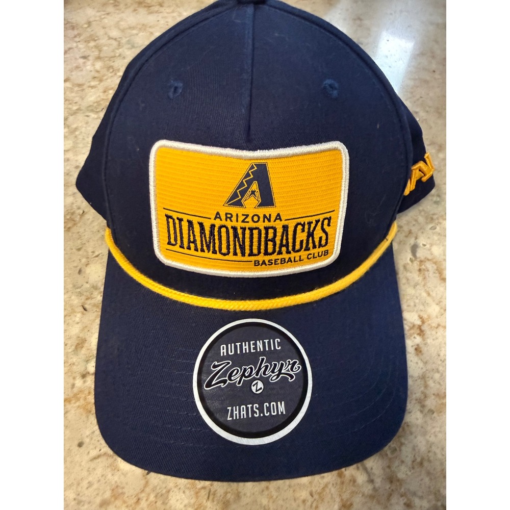Zephyr Arizona Diamondbacks Hat Navy Blue Yellow Rope‎ Snapback NAU Cap